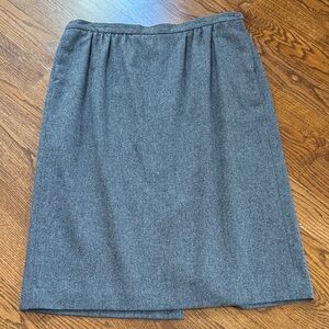 Pendleton grey flannel wool skirt - VINTAGE